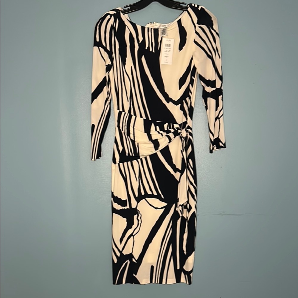 Elegant Black and White Dress